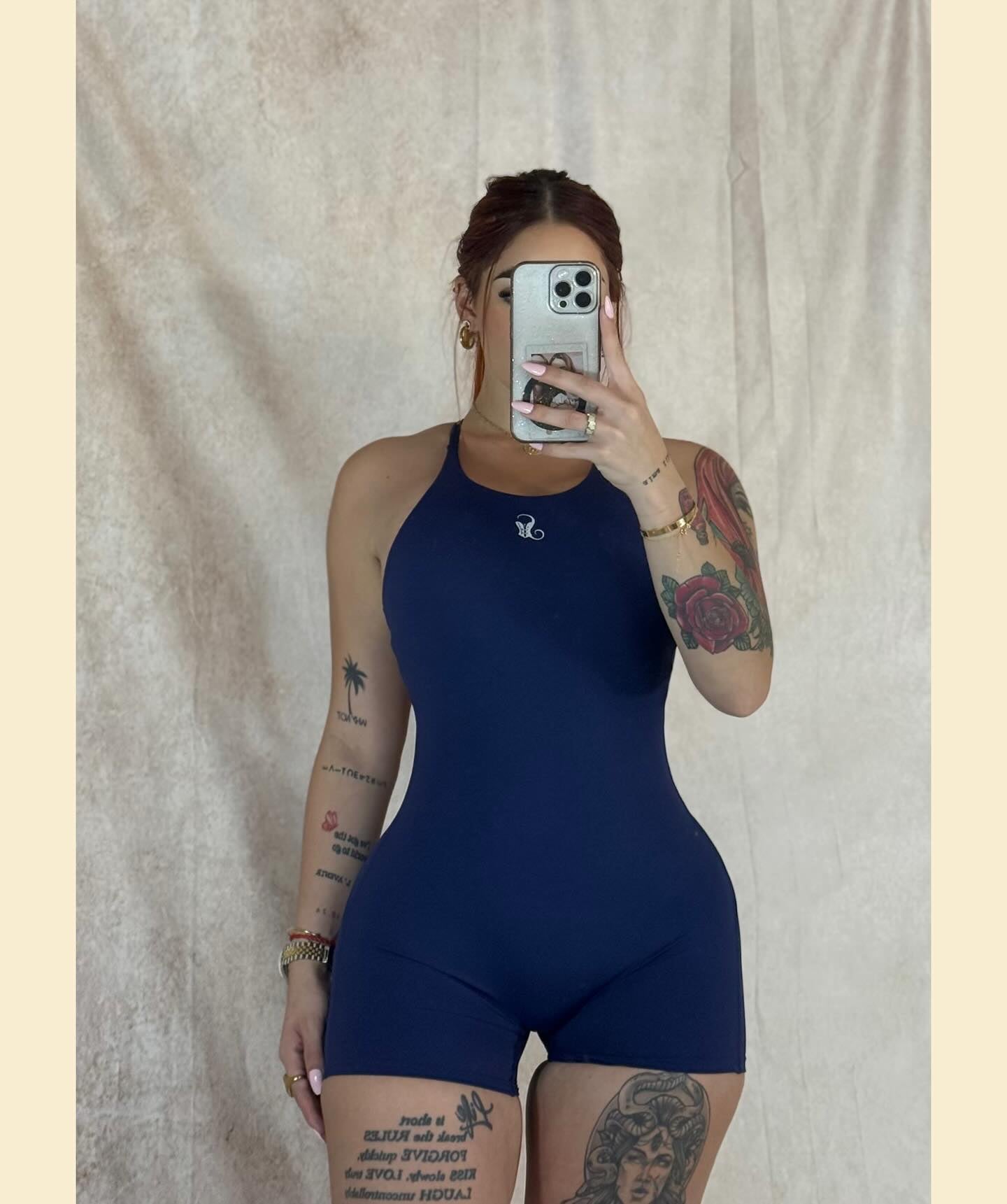 NAVYSHORT JUMPSUIT
