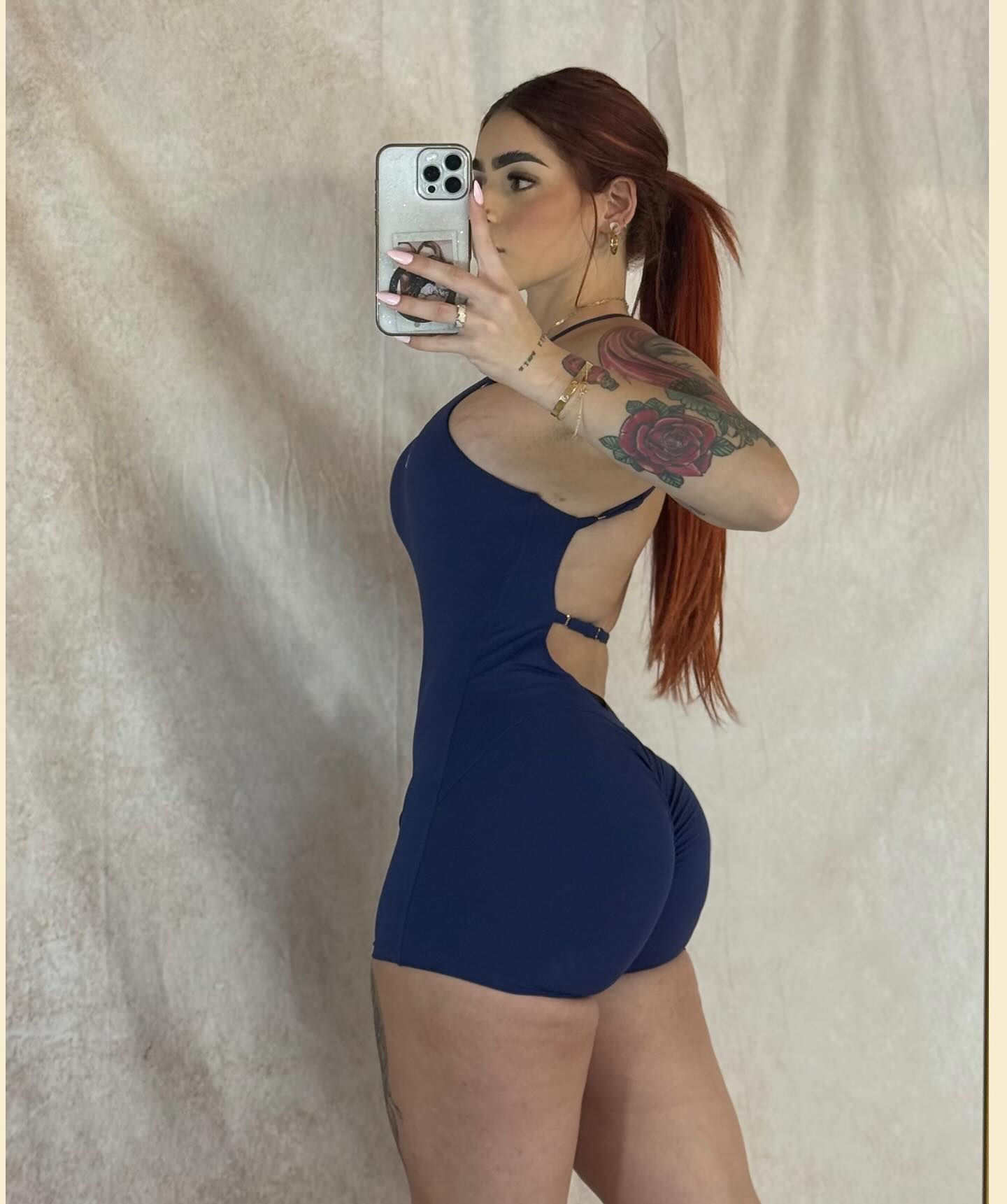 NAVYSHORT JUMPSUIT