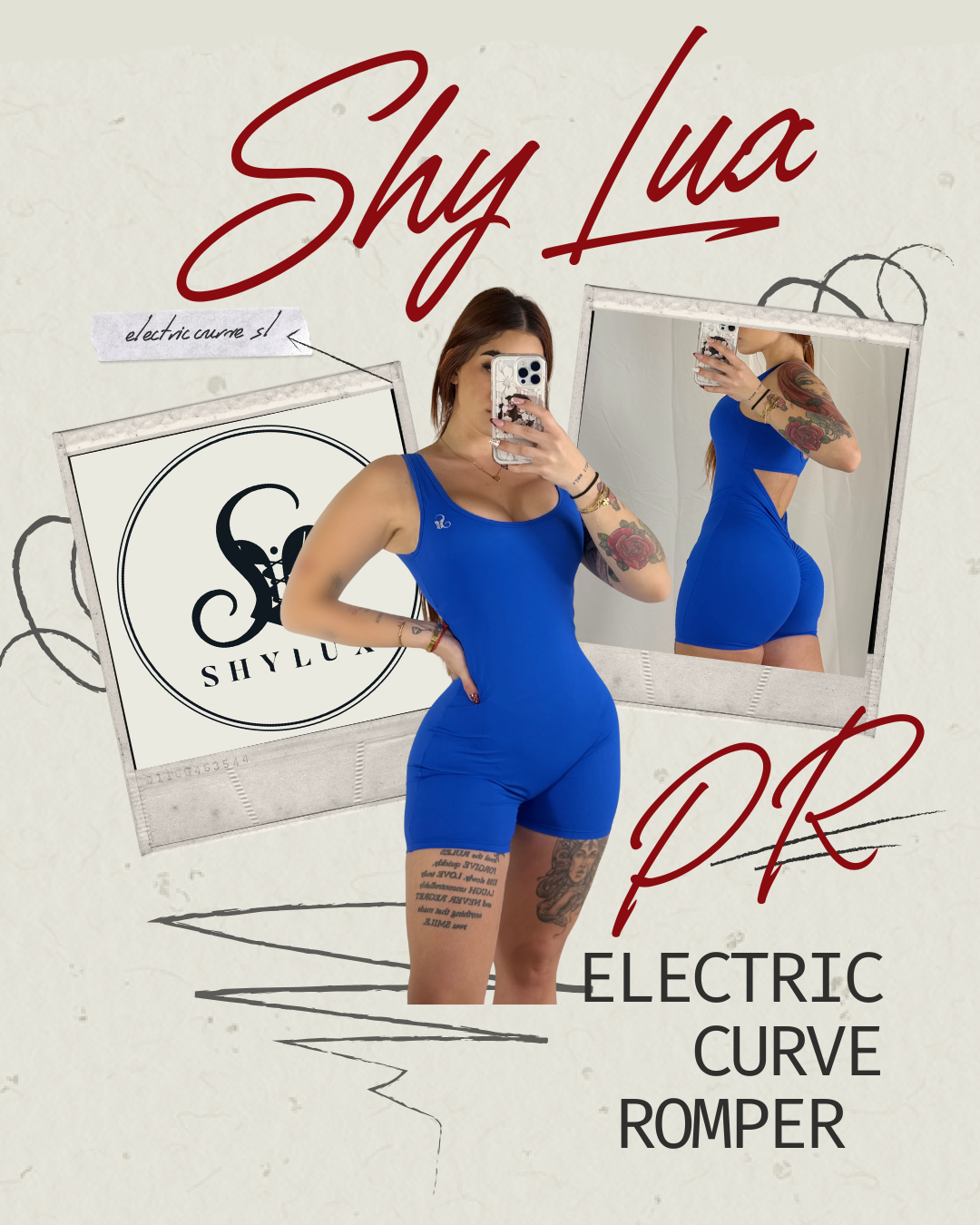 Electric Curve Romper