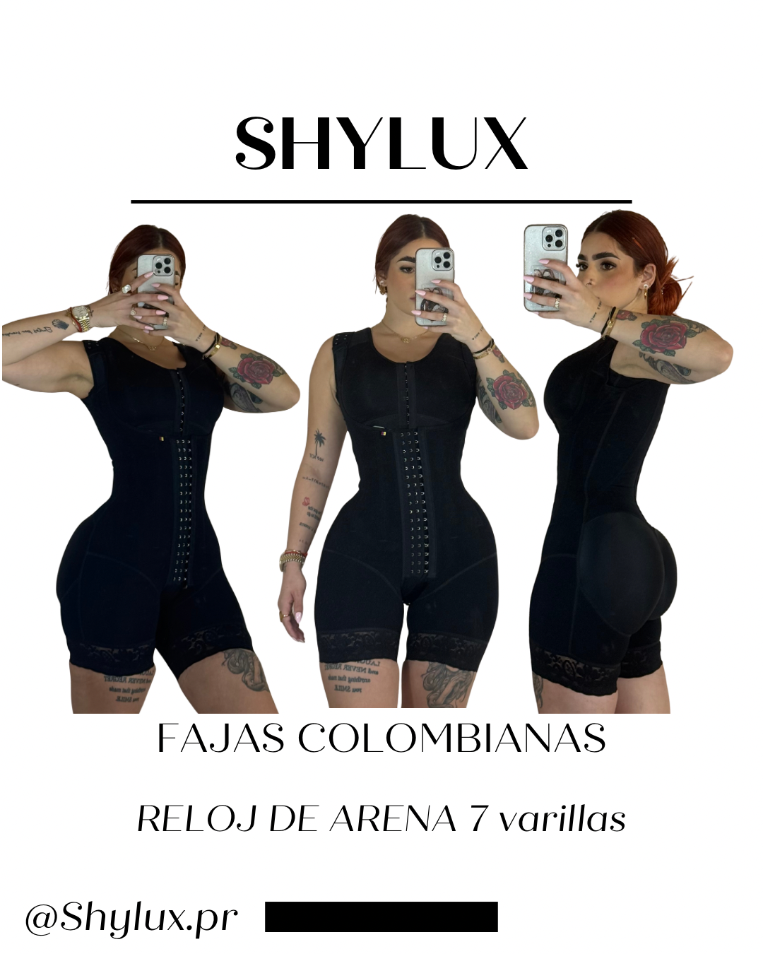 FULL BODY RELOJ ARENA CON 7 VARILLAS SIN BRA